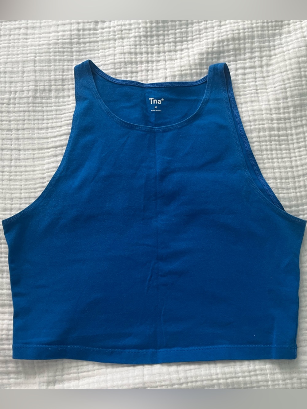 TNA Electric Blue Cropped Tank